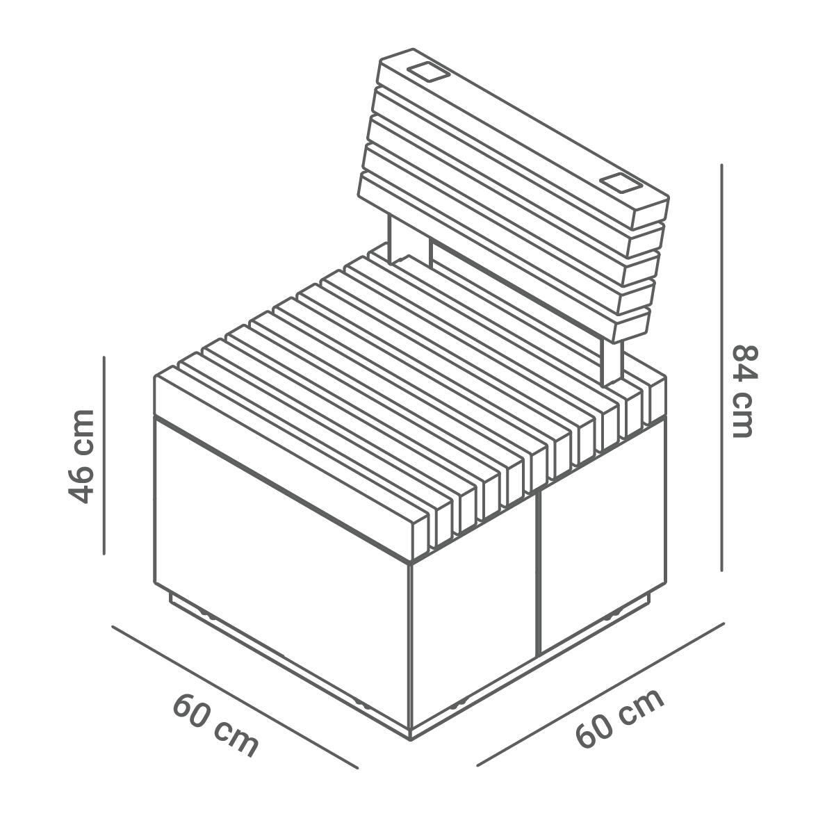 Quadro seat 02.676 | mõõtmed